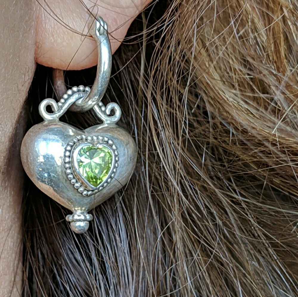 Brighton 2 in 1 heart earrings
